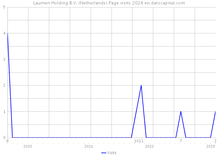 Laumen Holding B.V. (Netherlands) Page visits 2024 