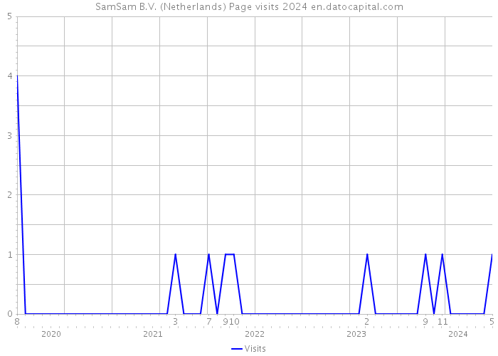 SamSam B.V. (Netherlands) Page visits 2024 