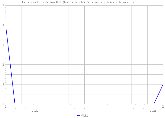 Tegels in Huis Zetten B.V. (Netherlands) Page visits 2024 
