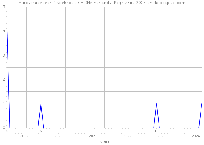 Autoschadebedrijf Koekkoek B.V. (Netherlands) Page visits 2024 