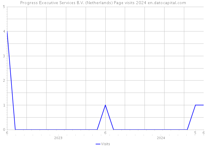 Progress Executive Services B.V. (Netherlands) Page visits 2024 