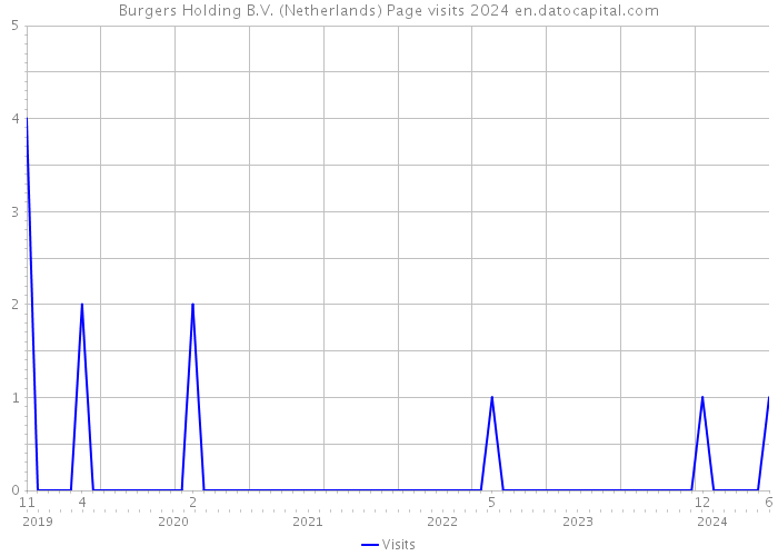 Burgers Holding B.V. (Netherlands) Page visits 2024 