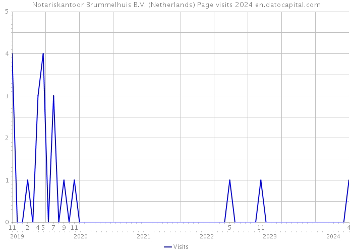 Notariskantoor Brummelhuis B.V. (Netherlands) Page visits 2024 