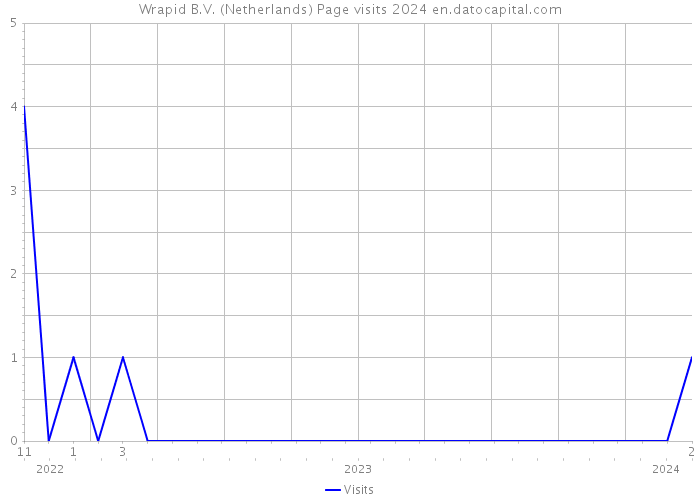 Wrapid B.V. (Netherlands) Page visits 2024 