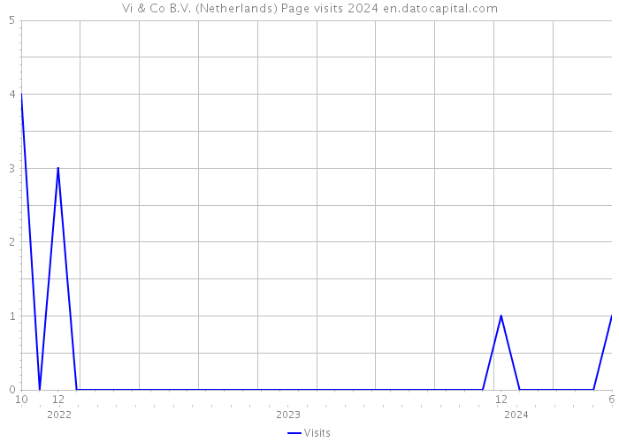 Vi & Co B.V. (Netherlands) Page visits 2024 