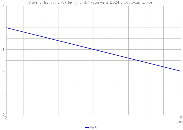 Sluymer Beheer B.V. (Netherlands) Page visits 2024 
