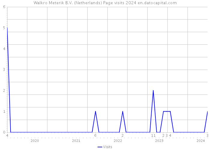 Walkro Meterik B.V. (Netherlands) Page visits 2024 