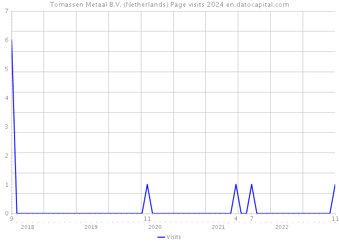Tomassen Metaal B.V. (Netherlands) Page visits 2024 