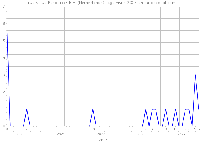 True Value Resources B.V. (Netherlands) Page visits 2024 